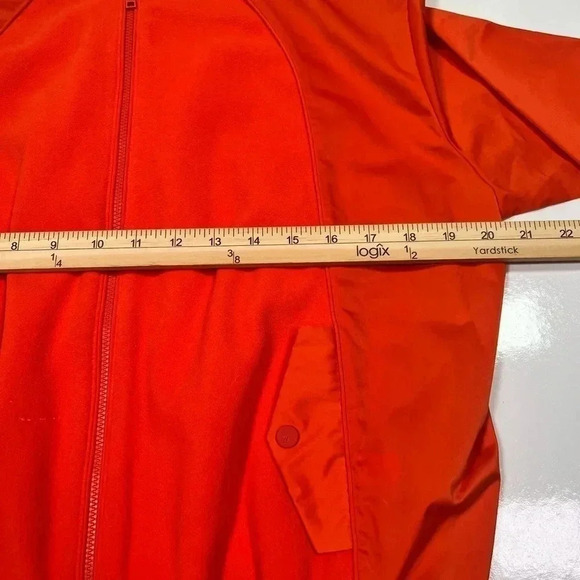ATHLETA  Jacket Zion Microfleece Long Sleeve Orange Full Zip Women’s Size XS - Picture 14 of 15